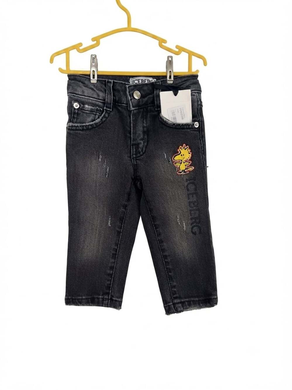Iceberg Younger Boys Black Logo Jeans